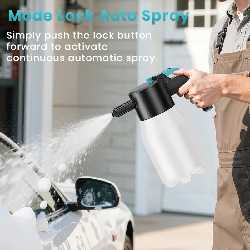 1.5L Cordless Electric Car Wash Foam Sprayer