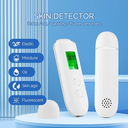 Smart Skin Moisture & Oil Analyzer - Face Hydration Tester