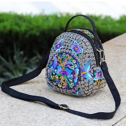 Luxury Bohemian Floral Backpack