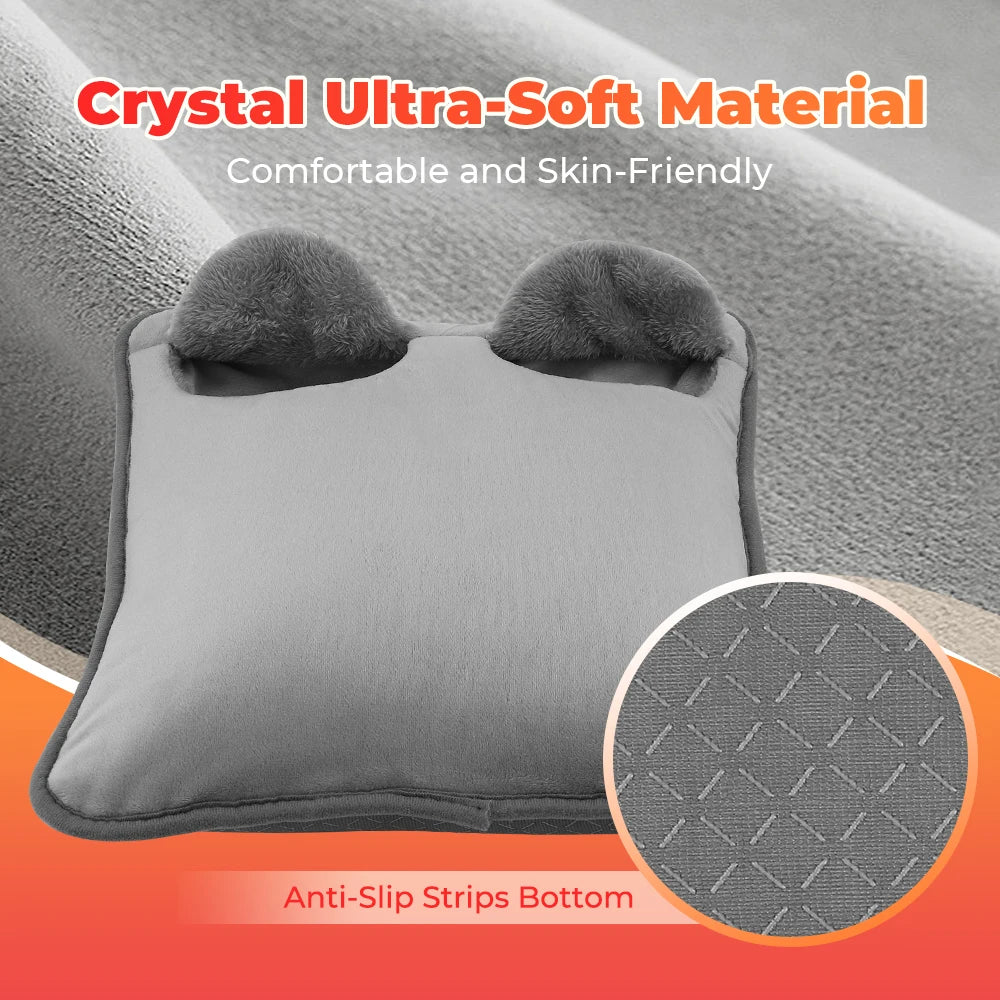 Electric Heated Foot Warmer with 4 Temperature Levels and Auto-Off Timer - 4