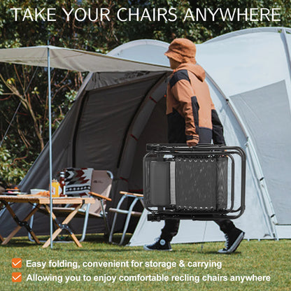 Zero Gravity Recliner Chair - Portable Folding Outdoor Lounge with Tray