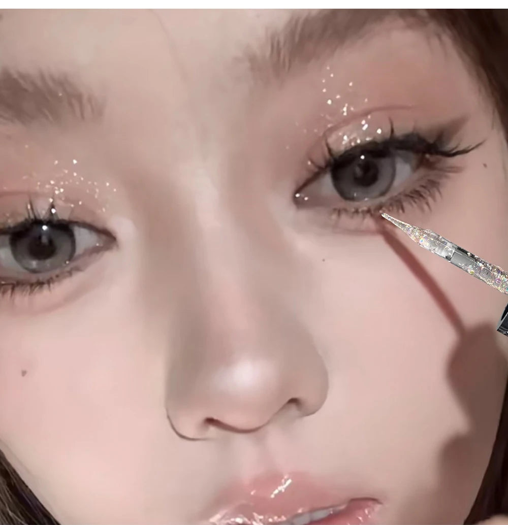 Liquid Shimmer Eyeshadow - Long-Lasting Waterproof Glitter Makeup