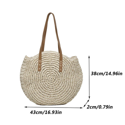 Luxury Woven Summer Straw Tote