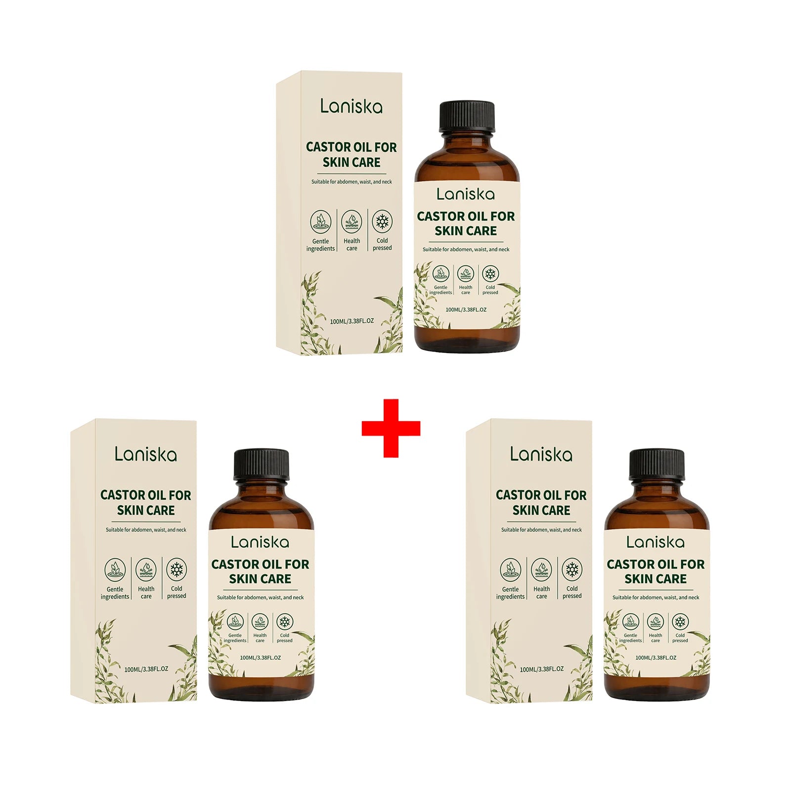 Pure Cold-Pressed Castor Oil for Deep Skin Hydration and Body Massage - 13