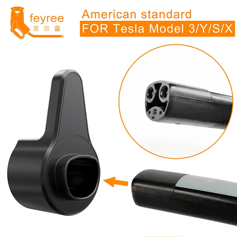 EV Charger Holster Dock - Universal Wall Mount for Type 2 Charging Cables - 21