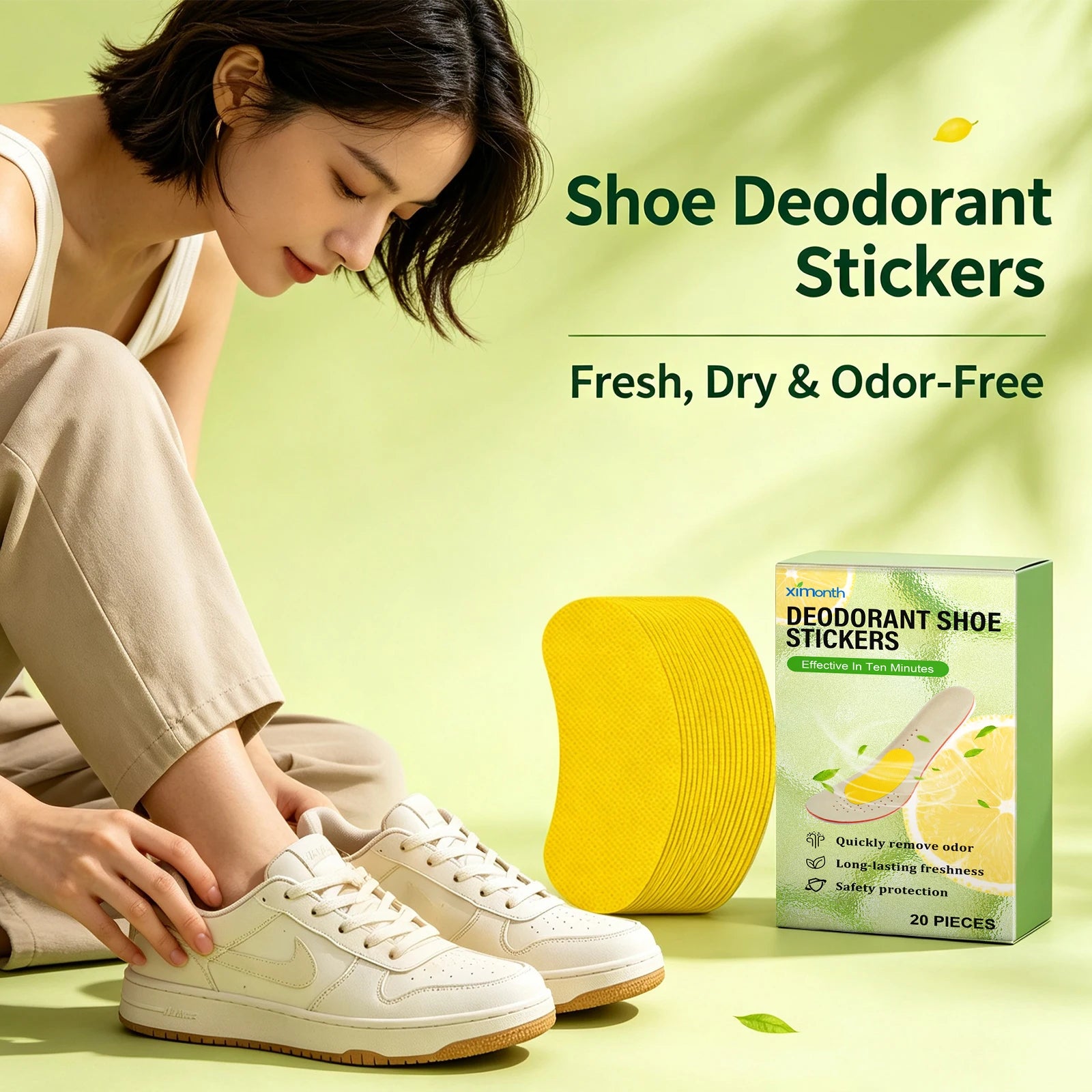 Shoe Deodorizer Patches – Odor Removal & Moisture Absorbing Foot Care - 3