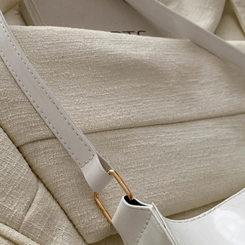 Luxury Solid Leather Shoulder Bag