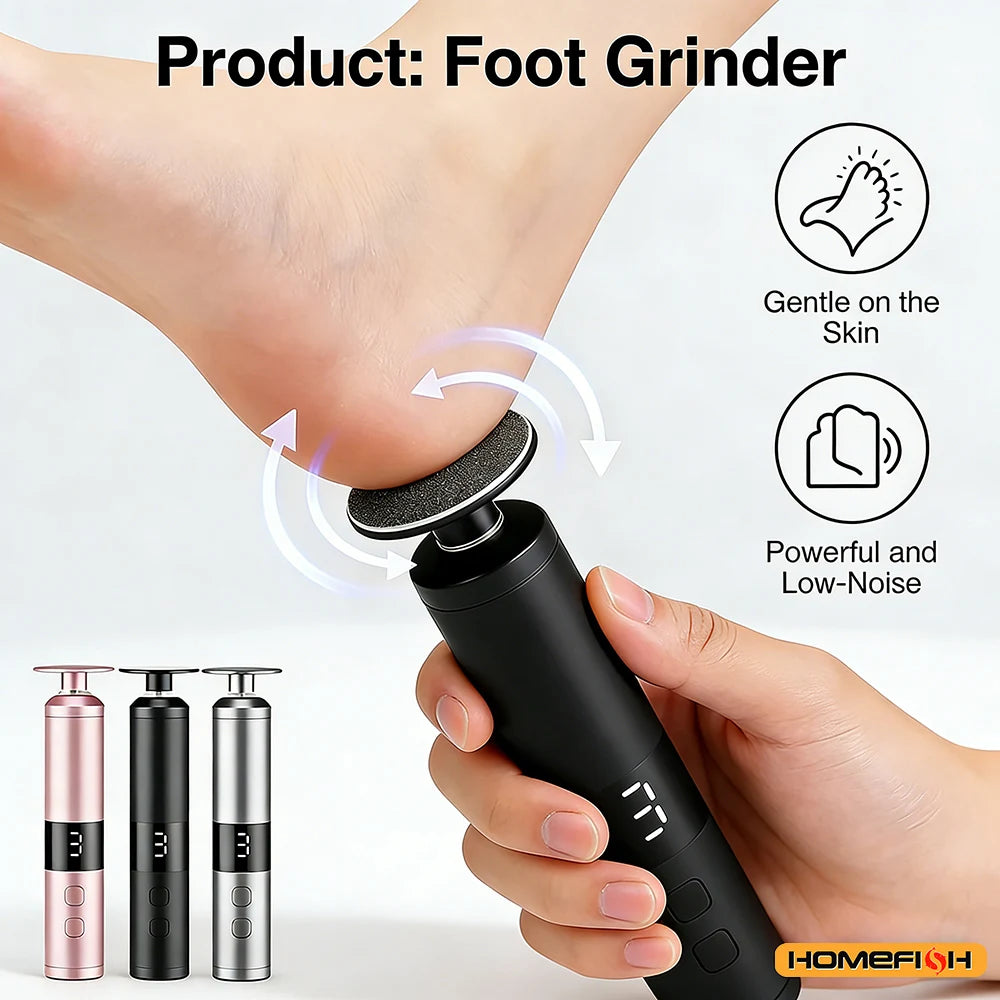 Electric Callus Remover - 3 Speed LCD Rechargeable Foot File