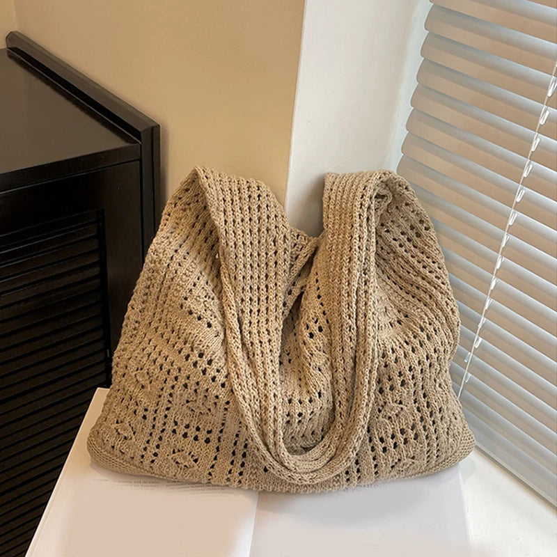 Luxury Hollow Crochet Tote