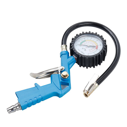 3-in-1 Tire Pressure Gauge Inflator Gun for Air Compressor - 220 PSI
