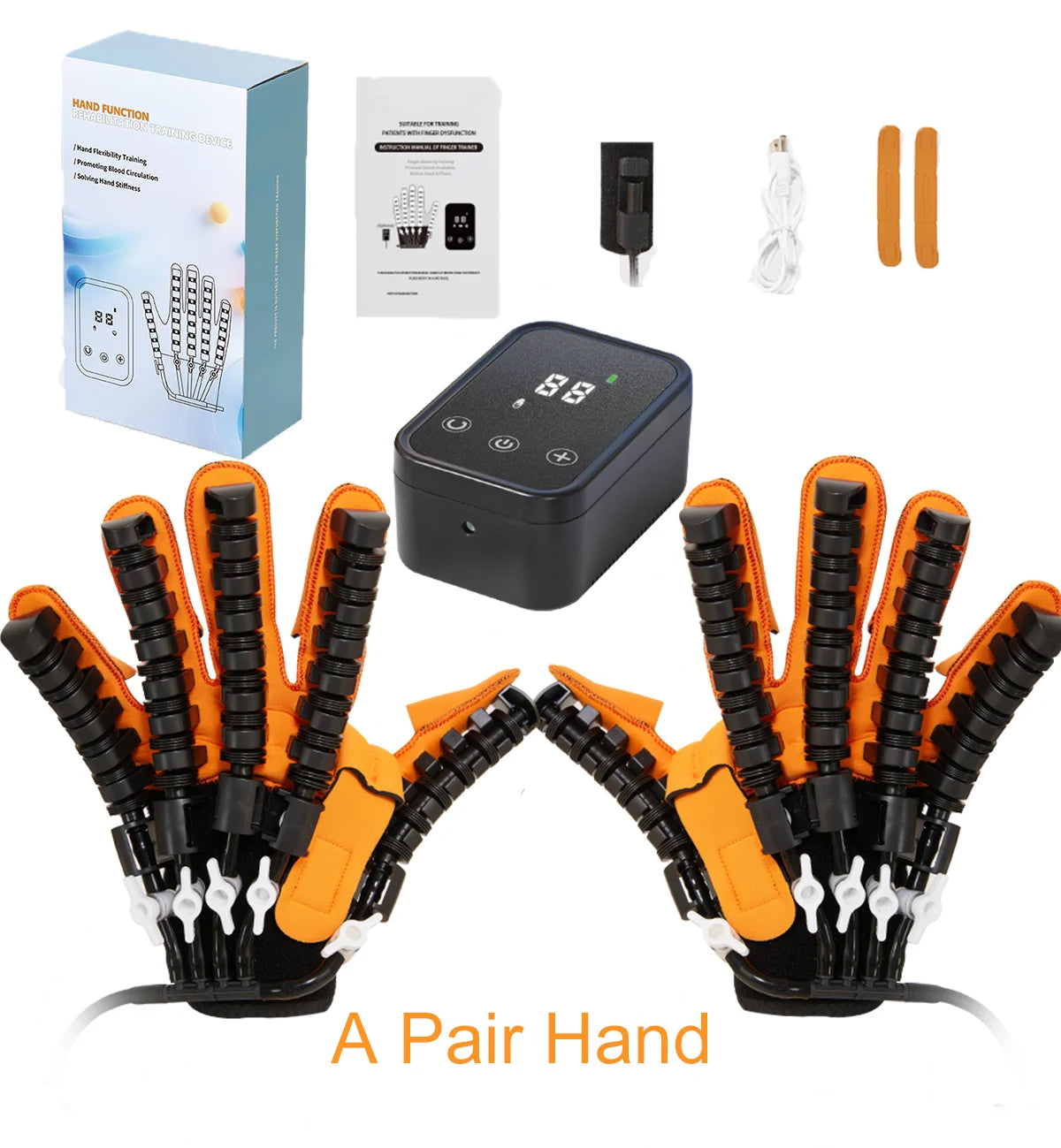 Robotic Stroke Rehabilitation Glove - Hand & Finger Trainer - 24
