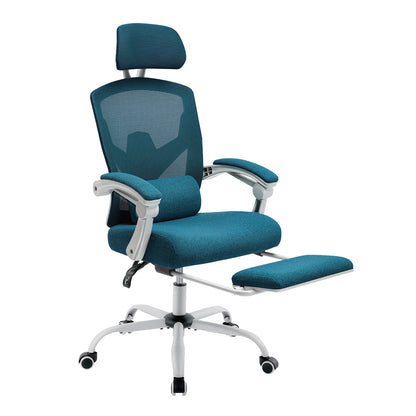 Ergonomic High-Back Mesh Office Chair with Footrest & Lumbar Support