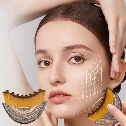Lymphatic Drainage Face Massage Brush for Facial Contouring & Depuffing