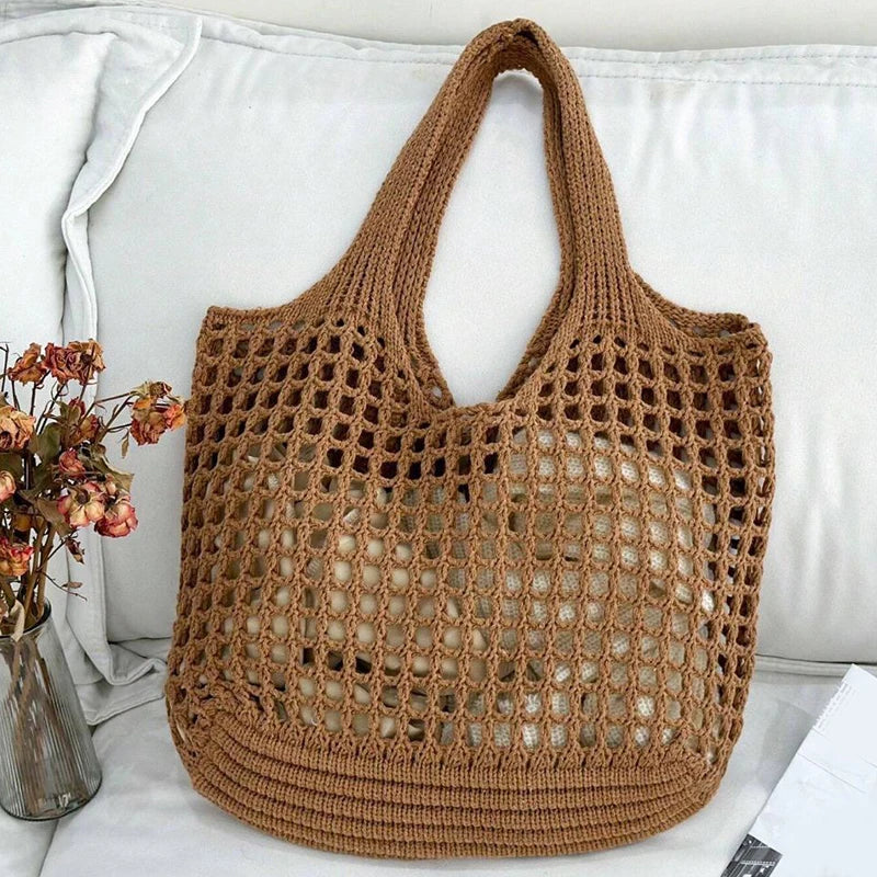 Luxury Crochet Hollow Beach Tote
