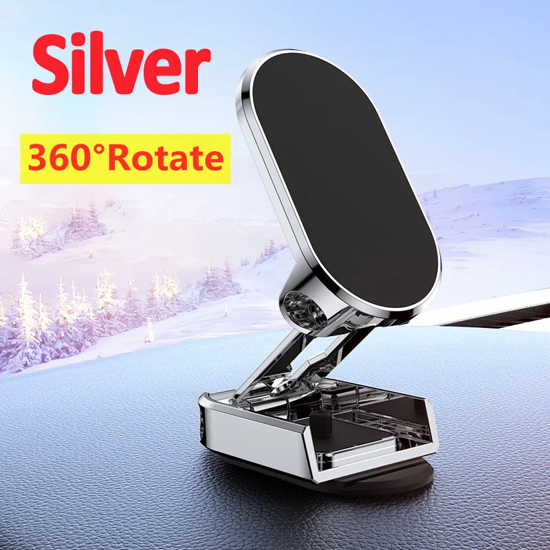 Magnetic 360° Rotating Car Phone Mount - Universal Dashboard GPS Holder - 21