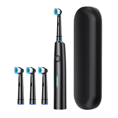 3D Rotating Rechargeable Electric Toothbrush with 5 Cleaning Modes and Smart Timer