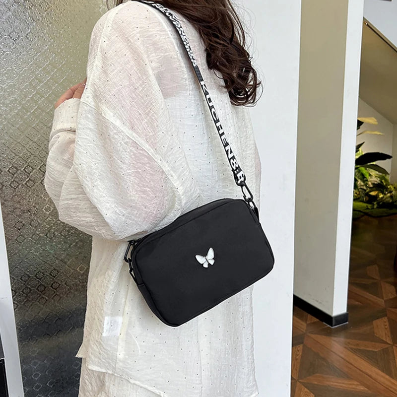 Luxury Quilted Nylon Crossbody Bag