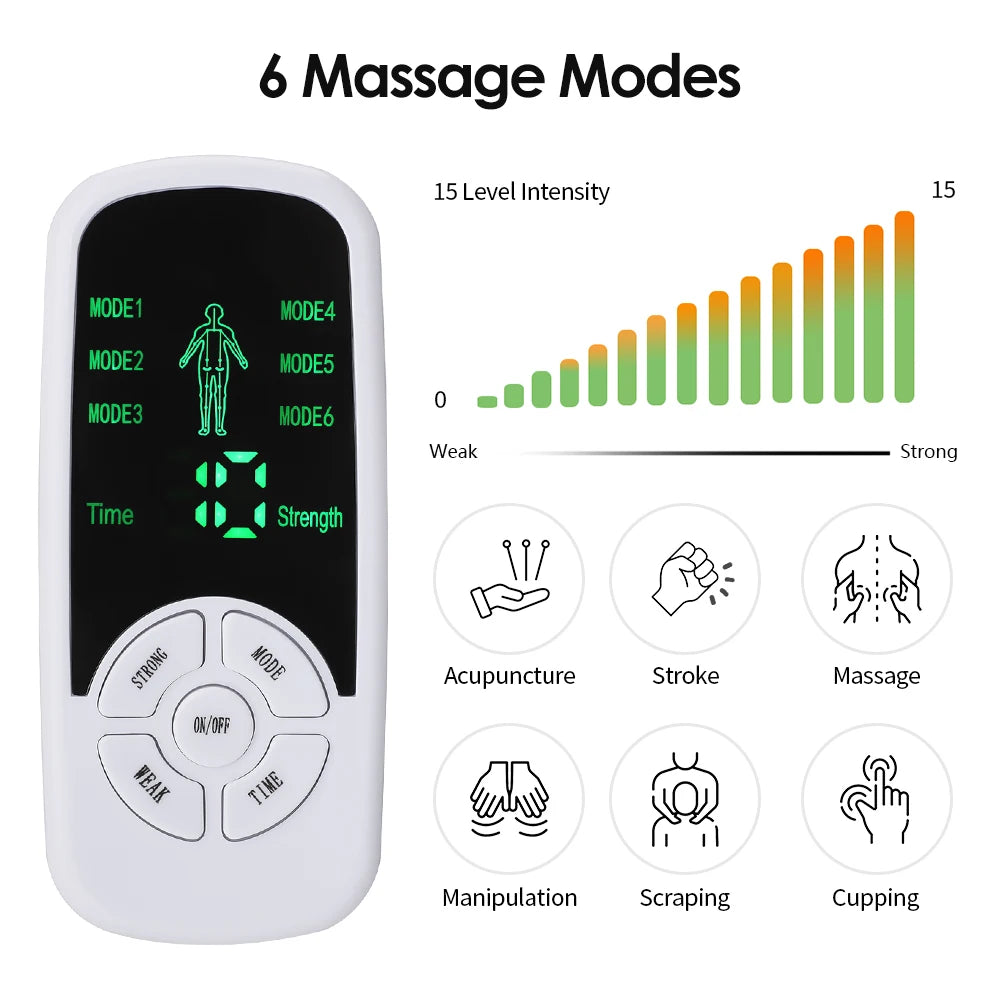 Portable Smart Electric Body & Neck Massager with 6 Modes & Adjustable Intensity - 7