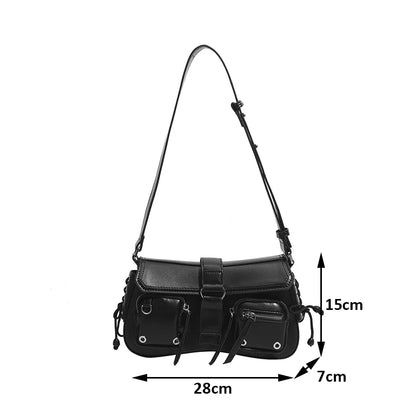 Luxury Goth Chain Shoulder Bag