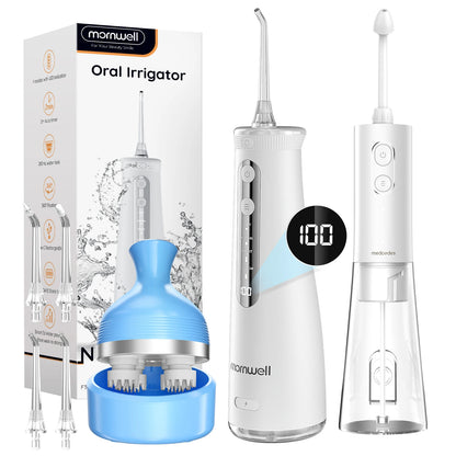 Professional Cordless Water Flosser & Scalp Massager Combo for Oral & Body Care