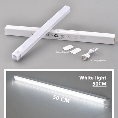 Wireless Motion Sensor LED Cabinet Light - Rechargeable Dimmable Under Counter Bar Light
