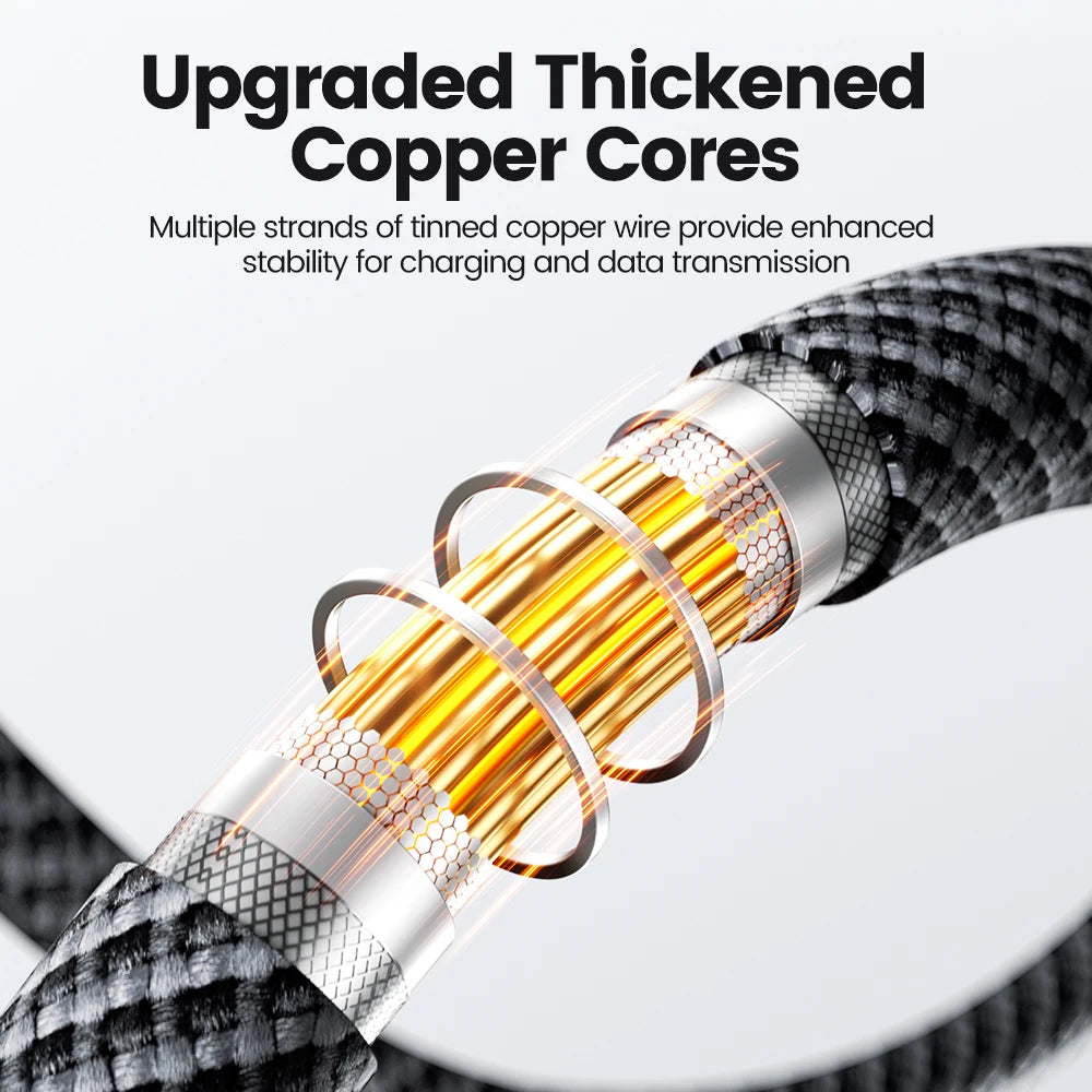 240W USB-C Fast Charging Cable with Real-Time OLED Power Display - 6