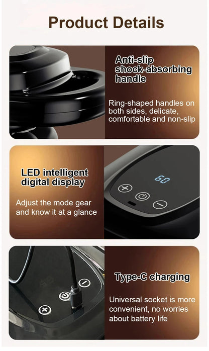 6-Head Percussion Massage Gun - Deep Tissue Muscle Relief