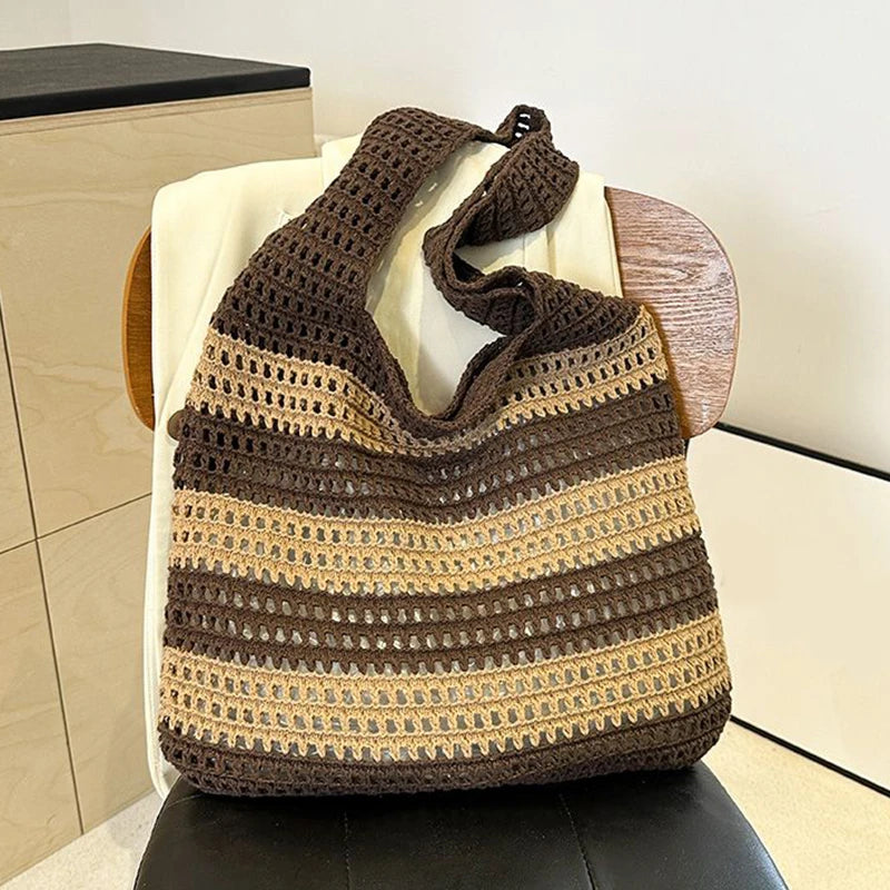 Luxury Aesthetic Knitted Tote