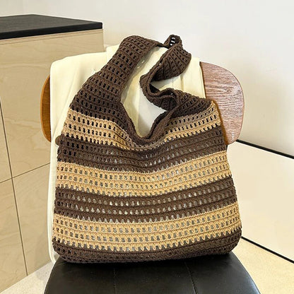 Luxury Aesthetic Knitted Tote