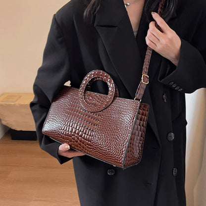Luxury Crocodile Pattern Tote