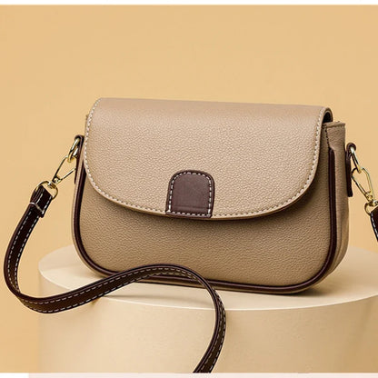 Luxury Contrast Flap Crossbody