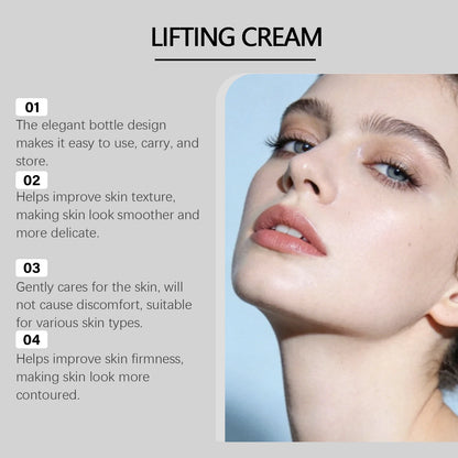 3D Face and Neck Lifting Firming Cream - Anti-Aging Moisturizer for Skin Elasticity