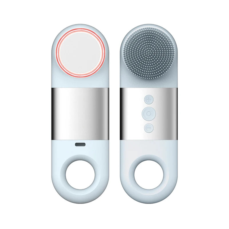Hot & Cold Sonic Facial Cleansing Brush - Waterproof Silicone Face Massager