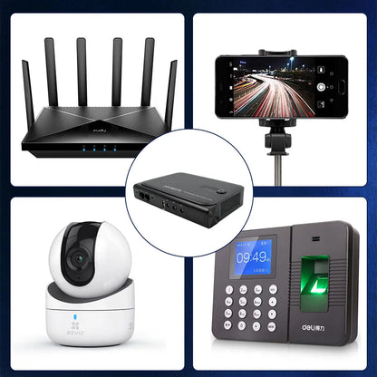 Mini Portable UPS Backup Power Supply for WiFi Routers & Security Cameras