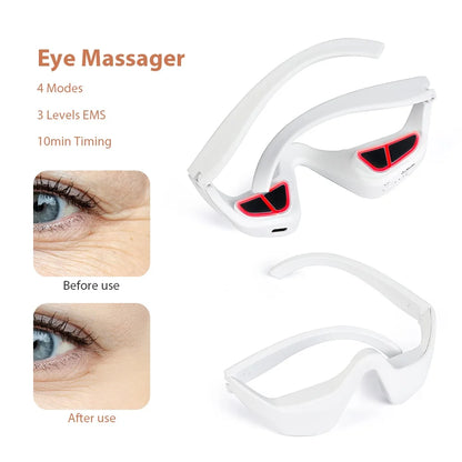 EMS Red Light Therapy Under Eye Massager for Wrinkles & Dark Circles
