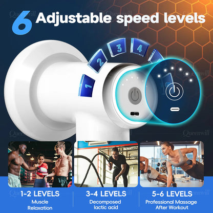 Portable Deep Tissue Body Shaping Massager - Rechargeable Muscle Massage Gun