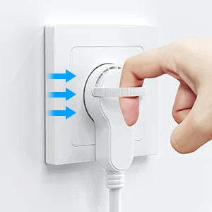 Ultra-Thin Folding Flat Plug 4000W - Space Saving Wall Power Connector