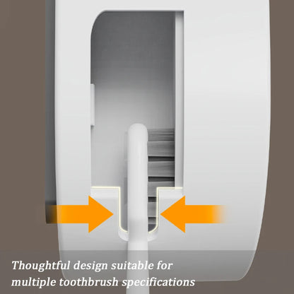 Smart UV Toothbrush Sanitizer and Wall Mount Holder with Air Drying