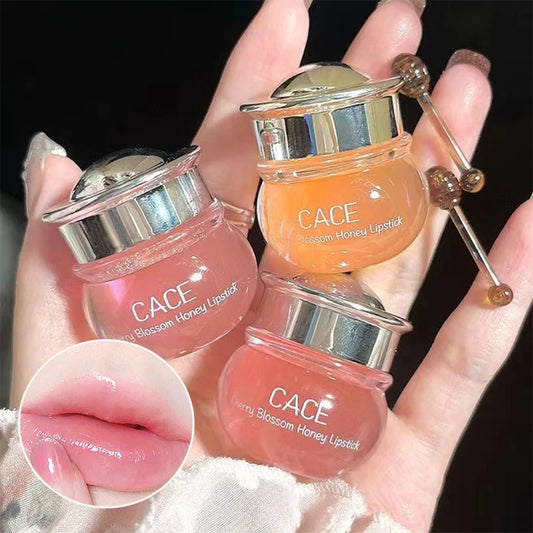 Cherry Blossom Honey Lip Balm - Deep Hydration & Plumping Gloss