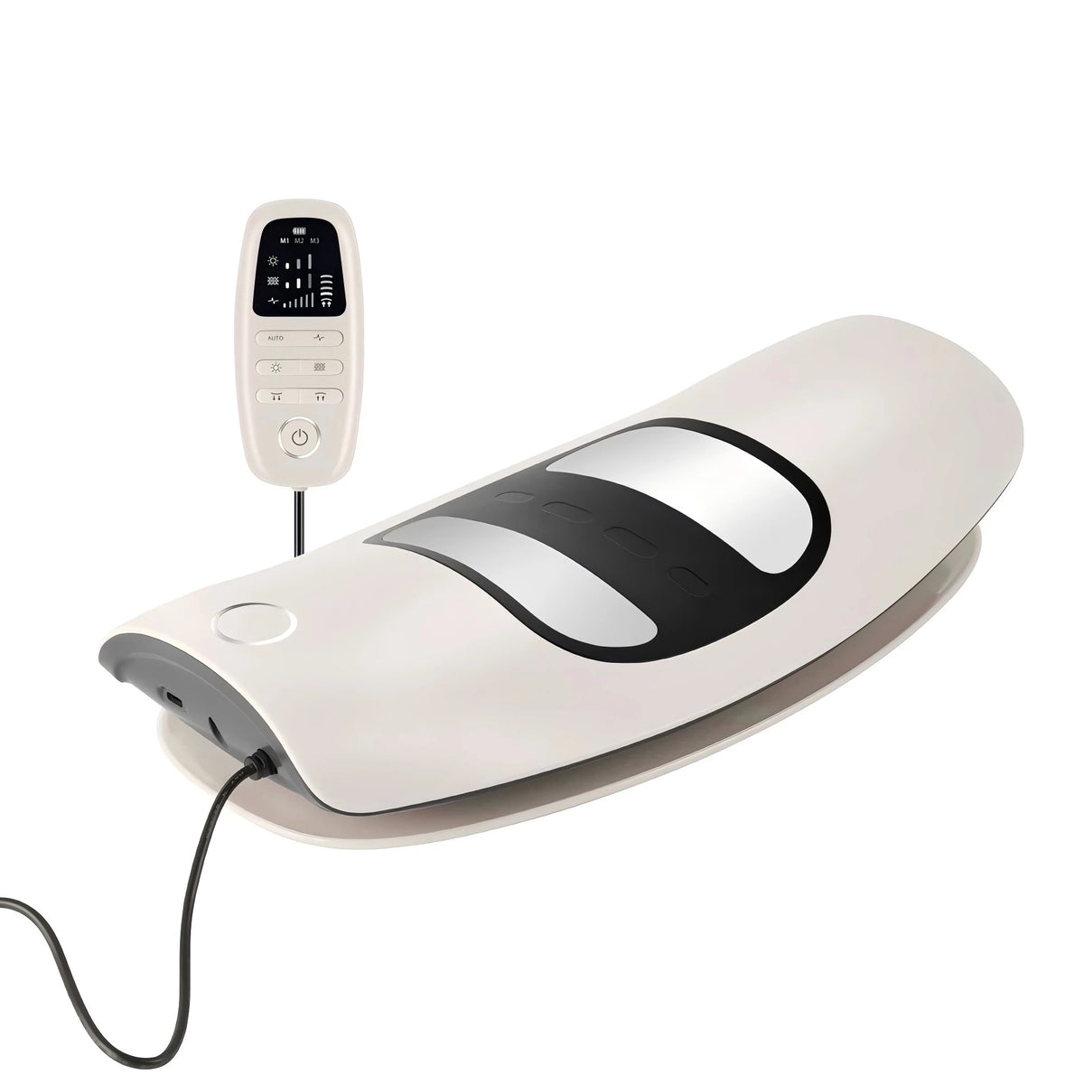 Electric Lumbar Traction Massager with Heat and Vibration for Back Pain Relief