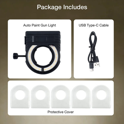 Rechargeable LED Spray Gun Light - Adjustable Car Paint Fill Light