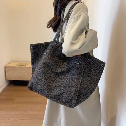 Luxury Leopard Print Tote Bag