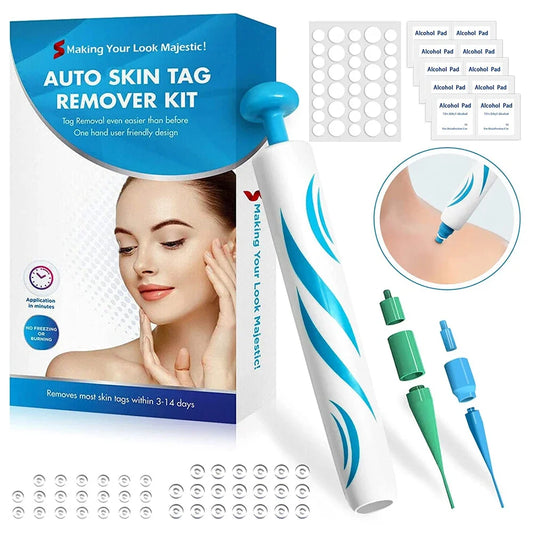 2-in-1 Skin Tag Removal Kit - Painless Home Mole & Skin Tag Remover Tool