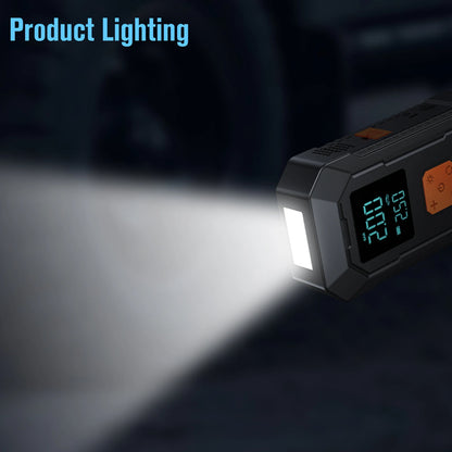 4-in-1 Portable Car Jump Starter & Tire Inflator with LED Light