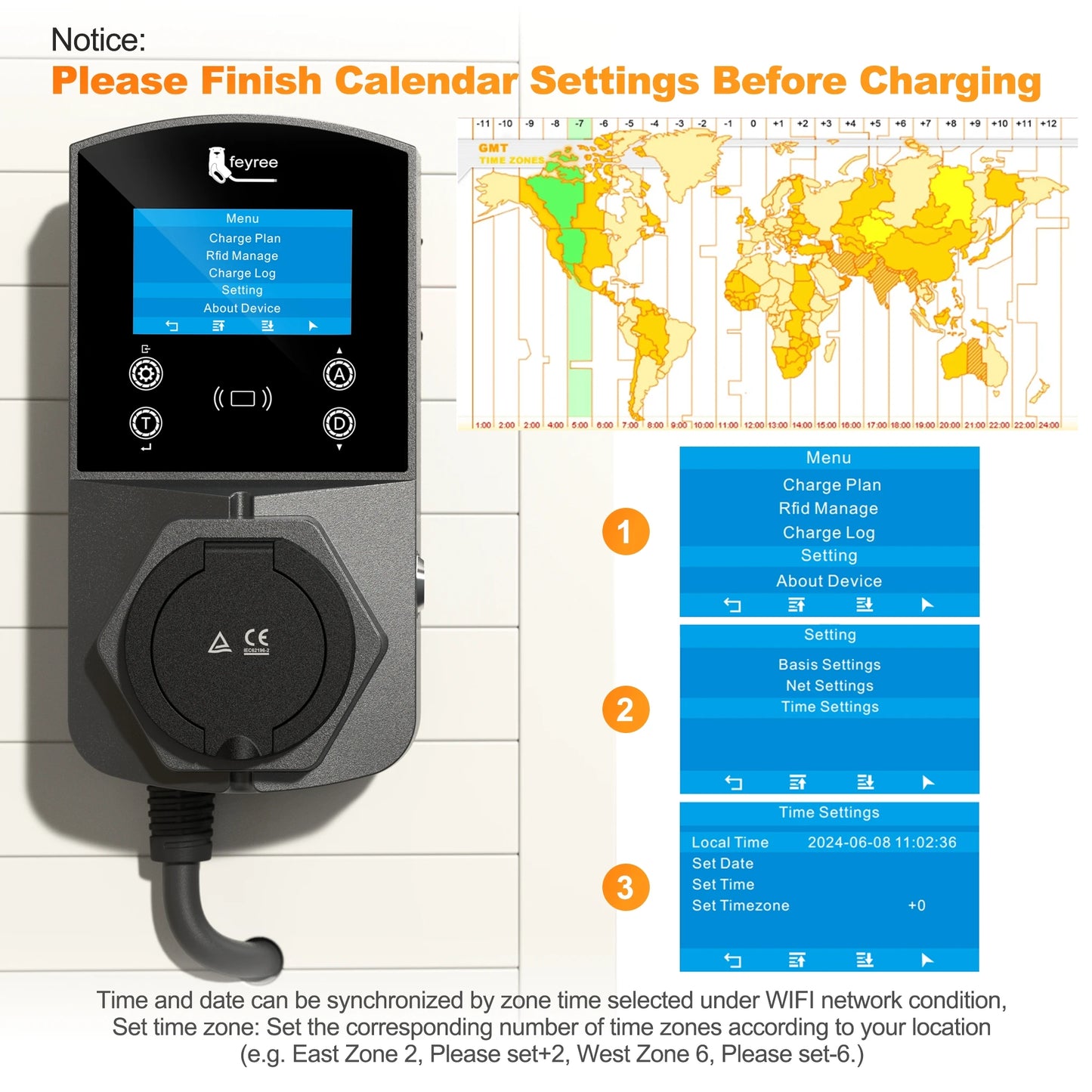 22KW Smart EV Wallbox Charger - WiFi App Control & Weatherproof EVSE