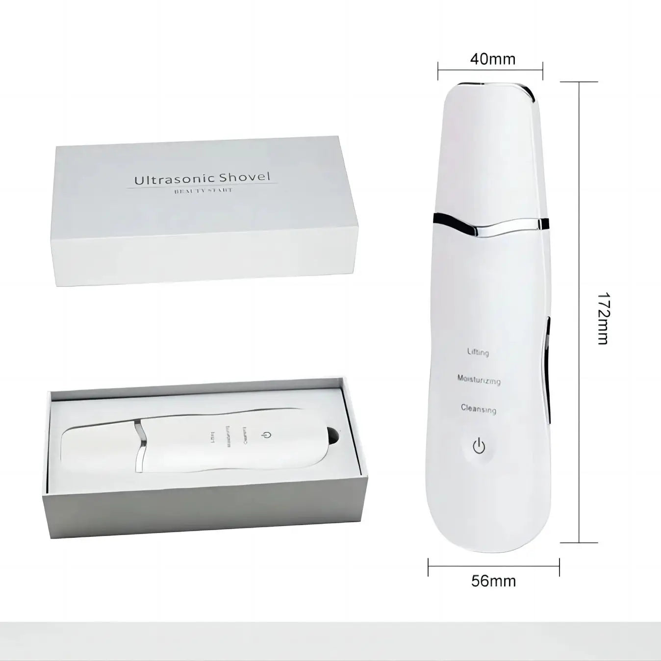 3-in-1 Ultrasonic Skin Scrubber & Facial Deep Cleansing Spatula Tool - 6