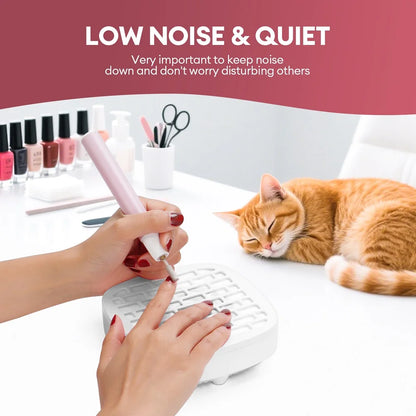 Portable Mini Nail Dust Collector USB Vacuum 3200RPM