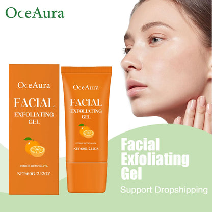 Orange Vitamin C Facial Exfoliating Gel for Deep Cleansing & Brightening