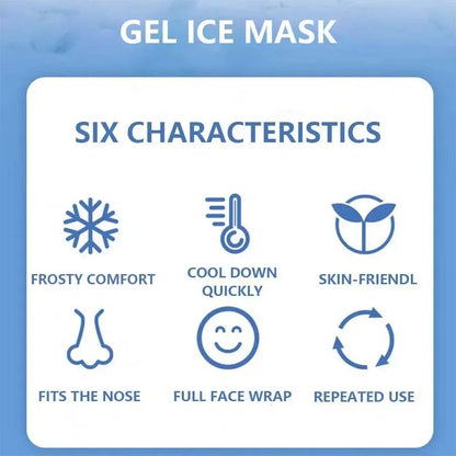 Gel Face Cooling Mask - Hot & Cold Therapy for Puffiness & Skin Firming