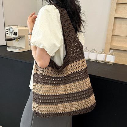 Luxury Aesthetic Knitted Tote